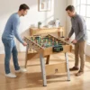 Tischkicker Kickertisch Inkl 22 Kicker 2 Bälle Rutschfest Griffe Punktezähler Schräge Beine 121x87x77cm Naturholz