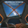 Tunnelzelt 4 Personen Familienzelt Mit Schlaf Und Wohnzimmer Dachfenstern Bodenplane Stehhöhe 3000 Mm Wassersäule