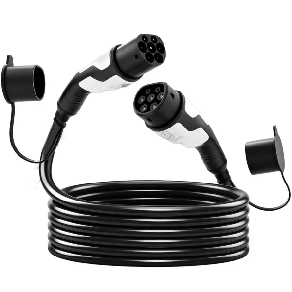 Typ 2 EV Ladekabel, 11 KW, 16 A, Mode 3, 3 Phasen, 5 M – Verlängerungskabel Für Elektroautos & Plug in Hybride