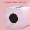Verstellbare Hantel, 2 X 5kg Hanteln Mit Rutschfest Griff, Quadratisch Kurzhantelset Aus Stahl Rosa
