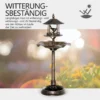 Vogeltränke Vogelbad Vintage Design, Wetterbeständig,50cm × 50cm × 113cm, Messing