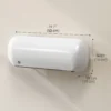Wand Heizlüfter 2000W Keramik Wandheizgerät Mit Ventilator, 2 Leistungsstufen, LED Display, Thermostat, Weiß