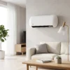 Wand Heizlüfter 2000W Keramik Wandheizgerät Mit Ventilator, 2 Leistungsstufen, LED Display, Thermostat, Weiß