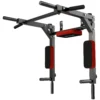 Wand Klimmzugstange, 2 in 1 Profi Klimmzug Und Dipstation Für Das Heimtraining, Bis 200 Kg, Rot