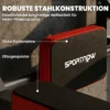 Wand Klimmzugstange, 2 in 1 Profi Klimmzug Und Dipstation Für Das Heimtraining, Bis 200 Kg, Rot
