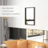 Wandspiegel, 60 X 80 Cm, Rahmen In Holzoptik, Einfache Montage, Inkl. Schrauben