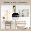 Wandspiegel, 70 X 90 Cm, Dekorativer Hängespiegel, Einfache Montage, Inkl. Schrauben
