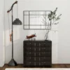 Wandspiegel, Dekorativer Spiegel Mit Metallrahmen, Schwarze Streifen, Mehrschichtglas, 90B X 2T X 60H Cm