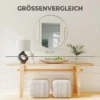 Wandspiegel, Modernes Design, 61 X 61 Cm, Silber