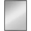 Wandspiegel Rechteckig 76 X 101 Cm, Schwarzer Holzrahmen, Ideal Für Badezimmer, Wohnzimmer Oder Schlafzimmer