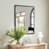 Wandspiegel Rechteckig 76 X 101 Cm, Schwarzer Holzrahmen, Ideal Für Badezimmer, Wohnzimmer Oder Schlafzimmer
