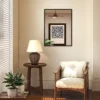 Wandspiegel Rechteckig 76 X 101 Cm, Schwarzer Holzrahmen, Ideal Für Badezimmer, Wohnzimmer Oder Schlafzimmer