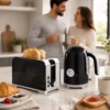 Wasserkocher Und Toaster Set Mit Thermometer, 1,7 L, 2200 W Wasserkocher, 2 Scheiben Toaster Mit 7 Bräunungsstufen