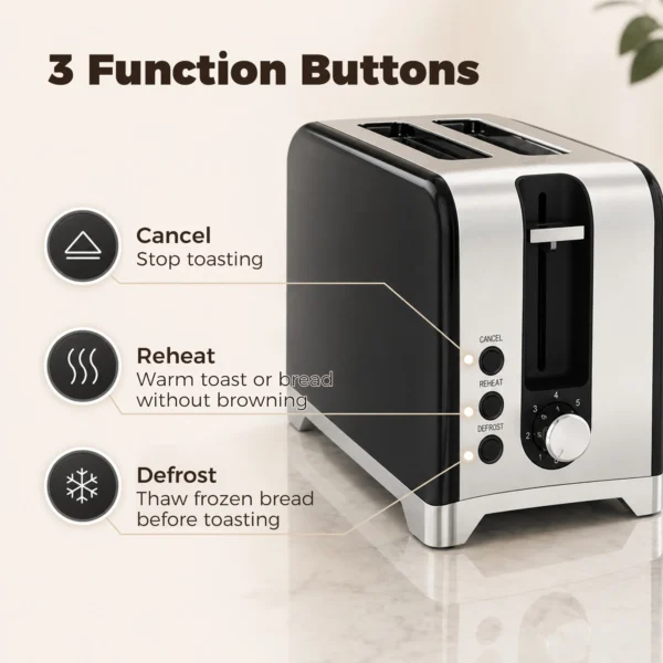 Wasserkocher Und Toaster Set Mit Thermometer, 1,7 L, 2200 W Wasserkocher, 2 Scheiben Toaster Mit 7 Bräunungsstufen