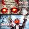 110 Cm Animierte Hängende Halloween Deko, Schreiender Zombie, Sound & Berührungsaktivierung, Rote LED Augen