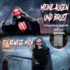170 Cm Halloween Animierte Sensenmann Deko Mit Sound Und Berührungsaktivierung, Leuchtenden Augen Und Brustkorb