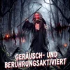 170 Cm Halloween Animierte Sensenmann Deko Mit Sound Und Berührungsaktivierung, Leuchtenden Augen Und Brustkorb