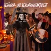 180 Cm Halloween Animierte Hexe Dekoration Lebensgroß Mit Leuchtenden Augen, Gruseliger Sound, Berührungsaktivierung