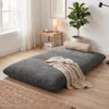 2 in 1 Bodensessel Aus Cord, Klappbares Bodensofa Zum Lesen, Gaming & Meditieren, Schlafsofa Für Schlafzimmer