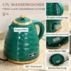 2 in 1 Broodrooster En Waterkoker Set, 7 Bruiningsniveaus, Ontdooi En Opwarmfunctie, Groen