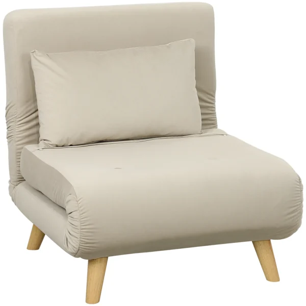 2 in 1 Sessel, Relaxsessel, Gästebett, 72 Cm X 78 Cm X 79 Cm, Grau