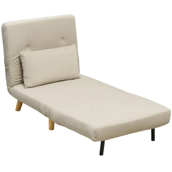 2 in 1 Sessel, Relaxsessel, Gästebett, 72 Cm X 78 Cm X 79 Cm, Grau