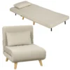 2 in 1 Sessel, Relaxsessel, Gästebett, 72 Cm X 78 Cm X 79 Cm, Grau
