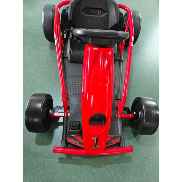 24 V Elektrische Go Kart Voor Kinderen Tot 13 Km/u Gokart Met Drift Functie, Drift Kart Met 2 Motoren Voor 8–12 Jaar Rood