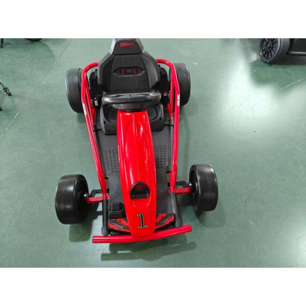 24 V Elektrische Go Kart Voor Kinderen Tot 13 Km/u Gokart Met Drift Functie, Drift Kart Met 2 Motoren Voor 8–12 Jaar Rood