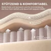 3 zitsbank, Afgerond En Zonder Frame, Met Royale Zitruimte, Dik Gestoffeerd, Geen Montage, Crèmewit