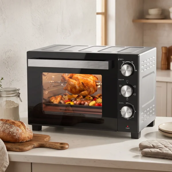 36 L Minioven Met Hetelucht, 90 230 °C Temperatuurregeling, 1500 W