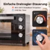 36 L Minioven Met Hetelucht, 90 230 °C Temperatuurregeling, 1500 W