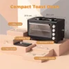 36L Mini oven Met 2 Kookplaten, Elektrische Tafeloven Met Convectie, 90–230 °C