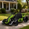 4 V Elektrische Go Kart Voor Kinderen Tot 12 Km/u Go kart Met Drift Functie, 2 Motoren Verstelbare Stoel Zachte Start