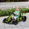 4 V Elektrische Go Kart Voor Kinderen Tot 12 Km/u Go kart Met Drift Functie, 2 Motoren Verstelbare Stoel Zachte Start