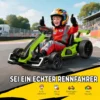 4 V Elektrische Go Kart Voor Kinderen Tot 12 Km/u Go kart Met Drift Functie, 2 Motoren Verstelbare Stoel Zachte Start