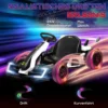 4 V Elektrische Go Kart Voor Kinderen Tot 12 Km/u Go kart Met Drift Functie, 2 Motoren Verstelbare Stoel Zachte Start