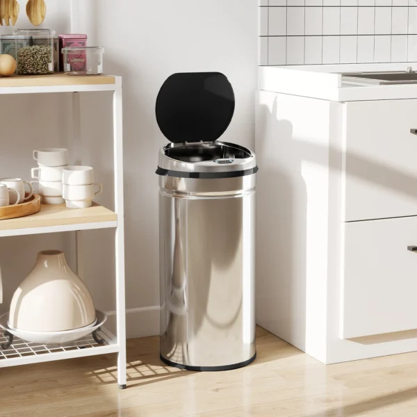 42 L Sensor Prullenbak, Automatische Vuilnisbak, Roestvrij Keukenemmer Met Infraroodsensor, Voor Keuken, Eetkamer