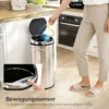 42 L Sensor Prullenbak, Automatische Vuilnisbak, Roestvrij Keukenemmer Met Infraroodsensor, Voor Keuken, Eetkamer