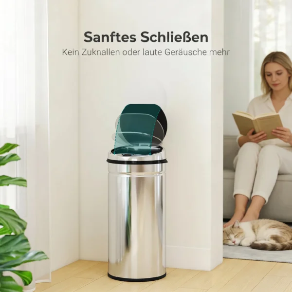 42 L Sensor Prullenbak, Automatische Vuilnisbak, Roestvrij Keukenemmer Met Infraroodsensor, Voor Keuken, Eetkamer