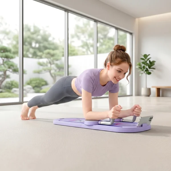 5 in 1 Liegestützgriffe Klappbar Push Up Bars Mit Widerstandsbänder Ellenbogenpads Liegestützgriffen, Tragbar