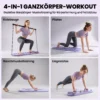 5 in 1 Liegestützgriffe Klappbar Push Up Bars Mit Widerstandsbänder Ellenbogenpads Liegestützgriffen, Tragbar