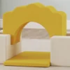 7 teiliges Kinder Schaumstoff Bausteine Für Kinder Mit Abnehmbarem Bezug, Indoor Kletter Und Krabbelspielzeug, Gelb