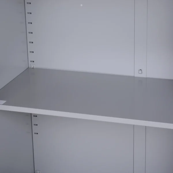 Aktenschrank Stahlschrank Mehrzweckschrank Mit Verstellbarem Regal Und Schloss Für Arbeitszimmer Wohnzimmer Grau