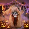 Animierter Halloween Geist Mit Gruseligen Schreien, Leuchtenden Augen, Per Geräusch/Berührung Aktiviert