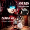 Animiertes Halloween Mädchen Auf Schaukelpferd Mit Gruseligen Reimen, Leuchtenden Augen Und Sound /Touch Aktivierung