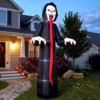 Aufblasbares Halloween Skelett, 310 Cm, Mit Integrierten LED Lichtern, Gruselige Deko Für Innen Und Außenbereich
