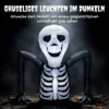 Aufblasbares Halloween Skelett, Aus Dem Boden Kriechend, Mit LED Lichtern, Gruselige Deko Für Innen Und Außenbereich