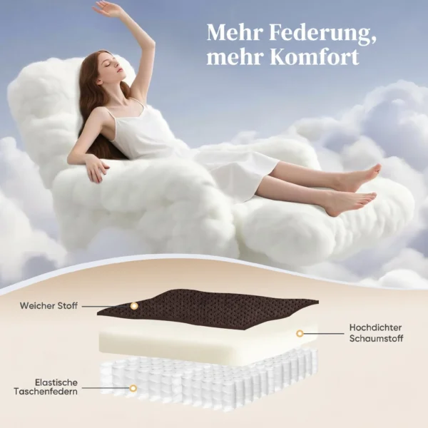 Aufstehsessel Mit Weichem Bezug, Recliner Sessel Mit Fernbedienung Und Seitentaschen, Braun