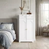Badkamerkast Smalle Badkast Met 2 Lades, Verstelbare Plank 60 X 30 X 108 Cm Wit